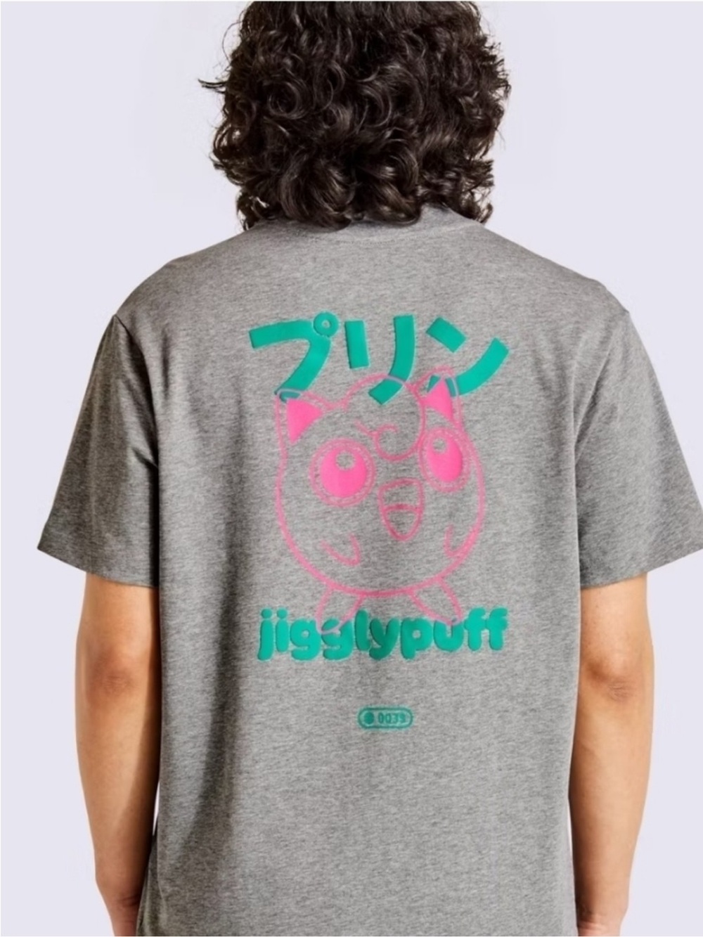 Pokemon Jigglypuff Graphic Tee in Gray, Pink, Teal